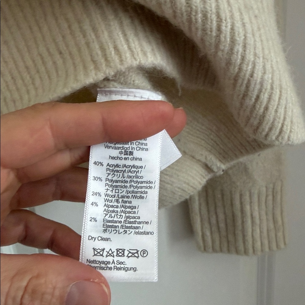 Madewell | Dillon Mockneck Pullover Sweater Cream - image 3